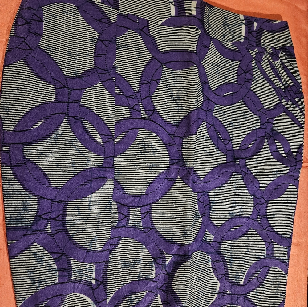 African print skirt